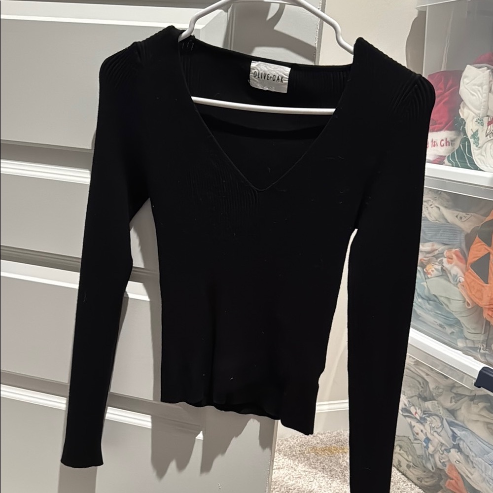 2-Piece Black Sweater Dress